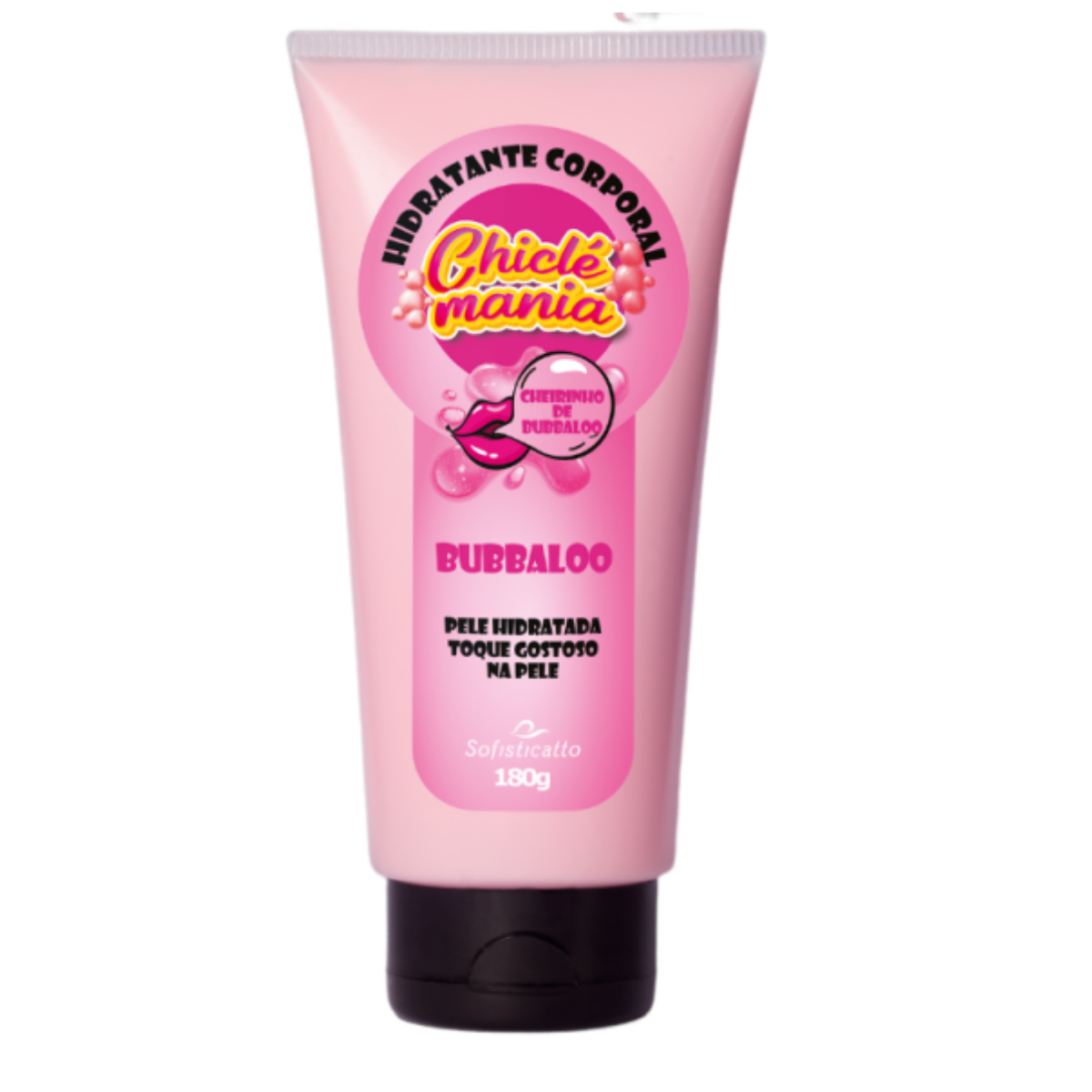 Hidratante Corporal Bubbaloo Chiclé Mania 180g  Sofisticatto