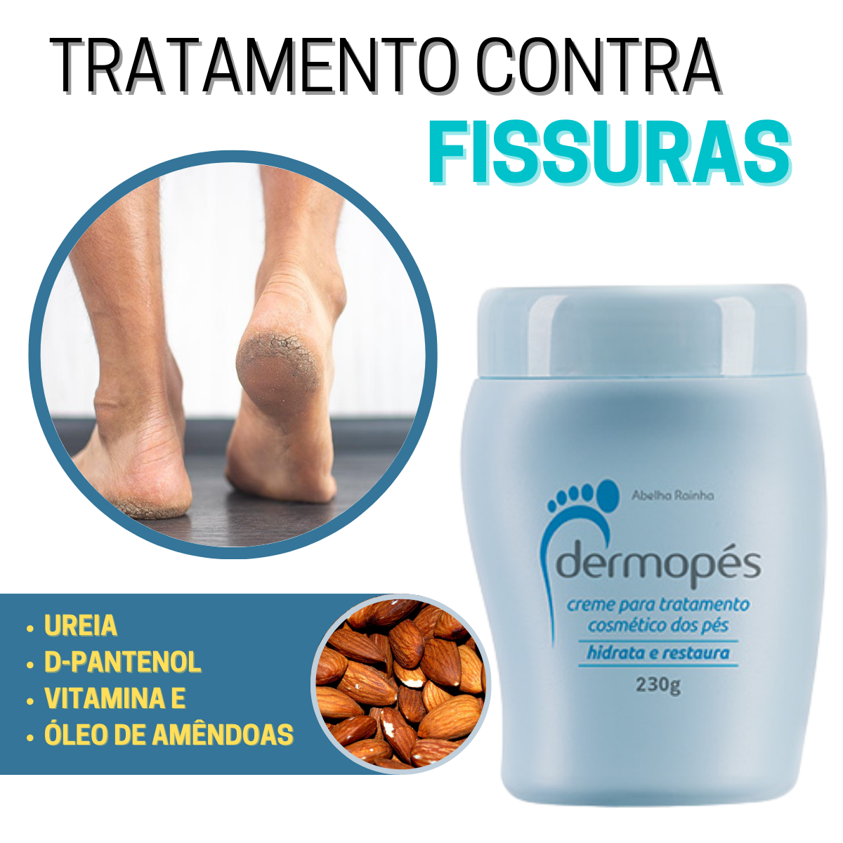Linha Dermopés Abelha Rainha - Hidrata e Restaura