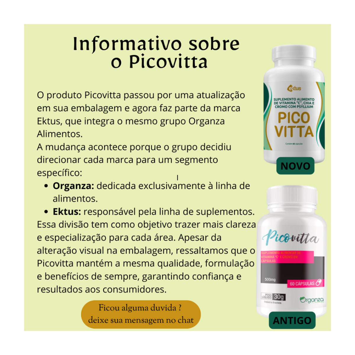 Picovitta Emagrecedor Natural Organza