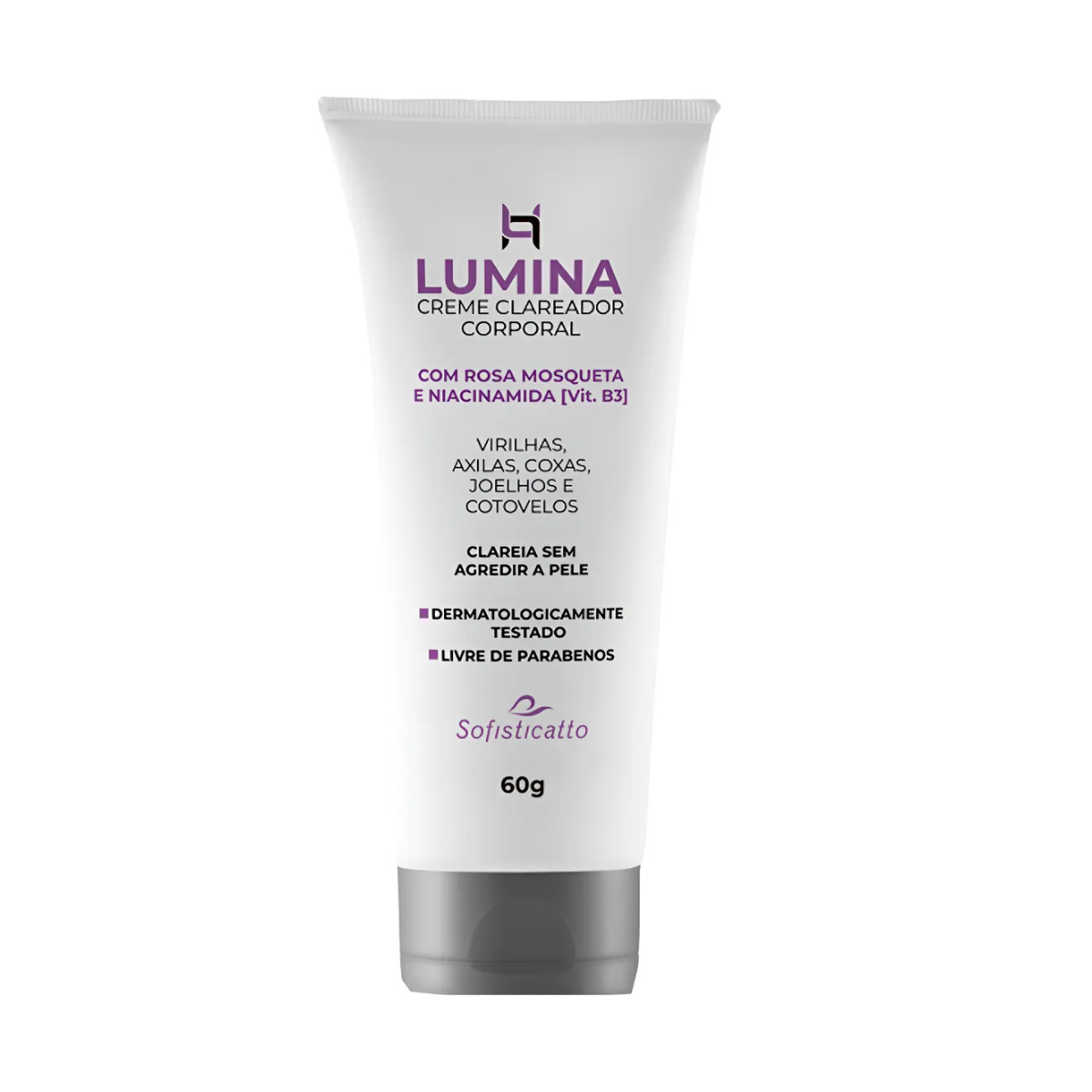Creme Clareador Corporal Axila e Virilha Lumina 60g Sofisticatto