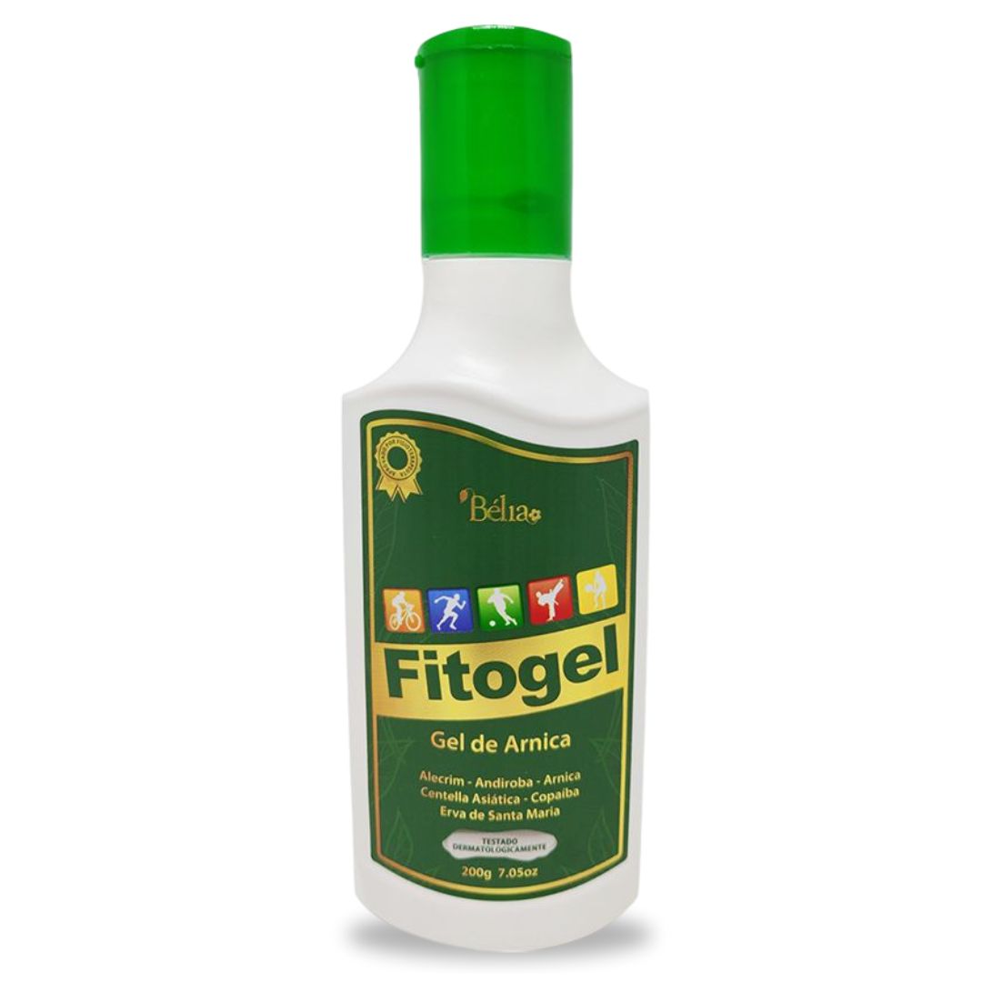 Fitogel Gel Creme de Arnica 200 g 21 Ervas para Massagem, Dores Musculares e Relaxamento muscular