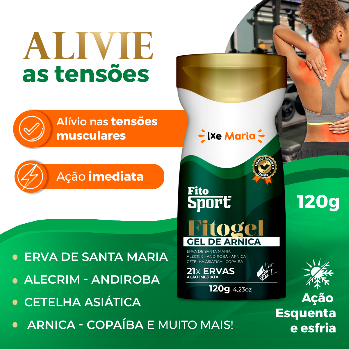 Fitogel FitoSport Gel Creme De Arnica 21 Ervas