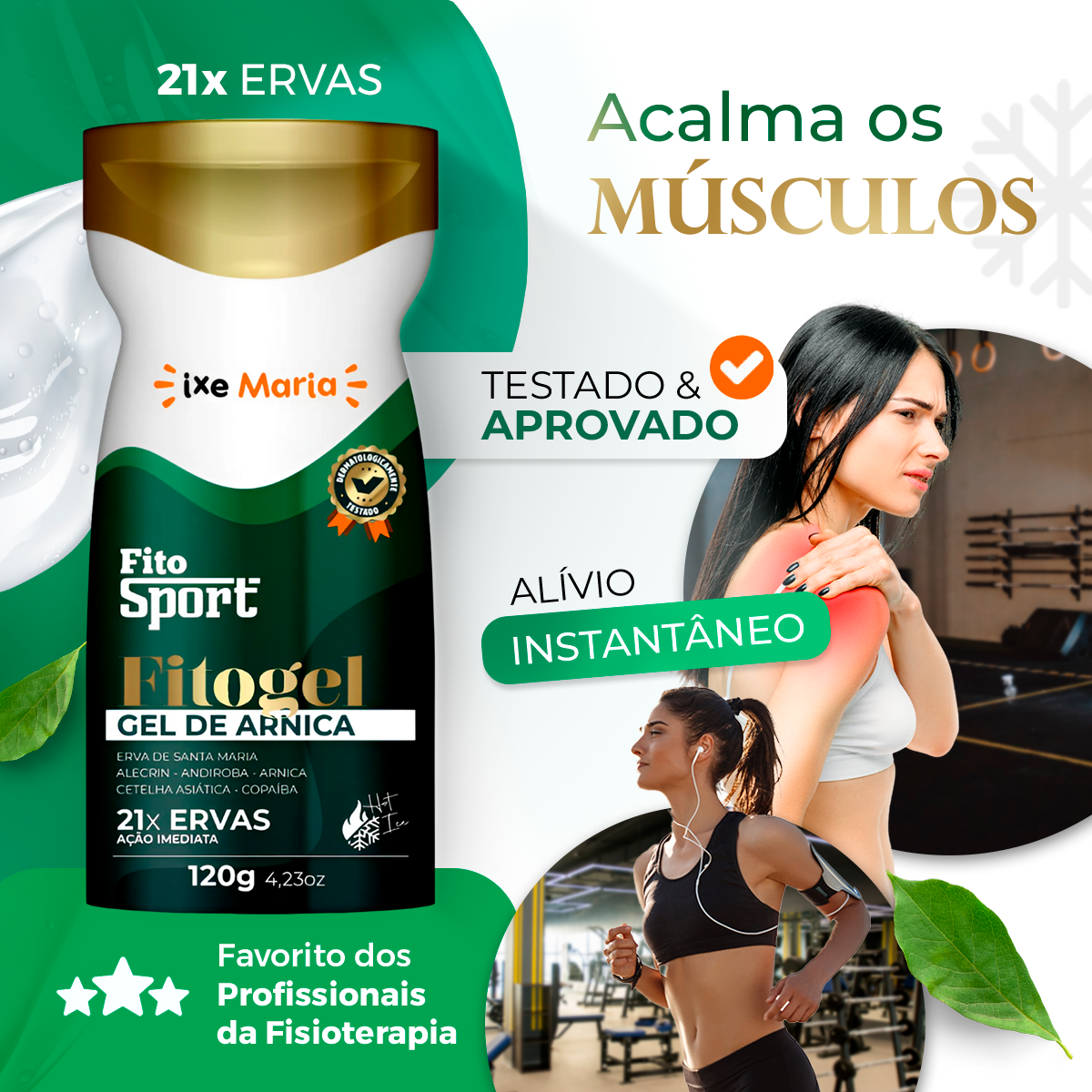 Fitogel FitoSport Gel Creme De Arnica 21 Ervas